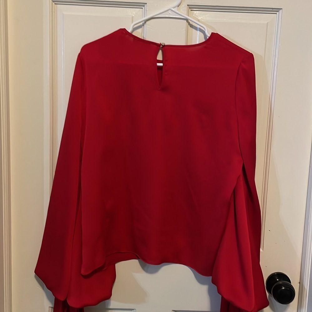 EUC Vince Camuto Tie Cuff Balloon Sleeve Blouse size XS - Picture 6 of 12